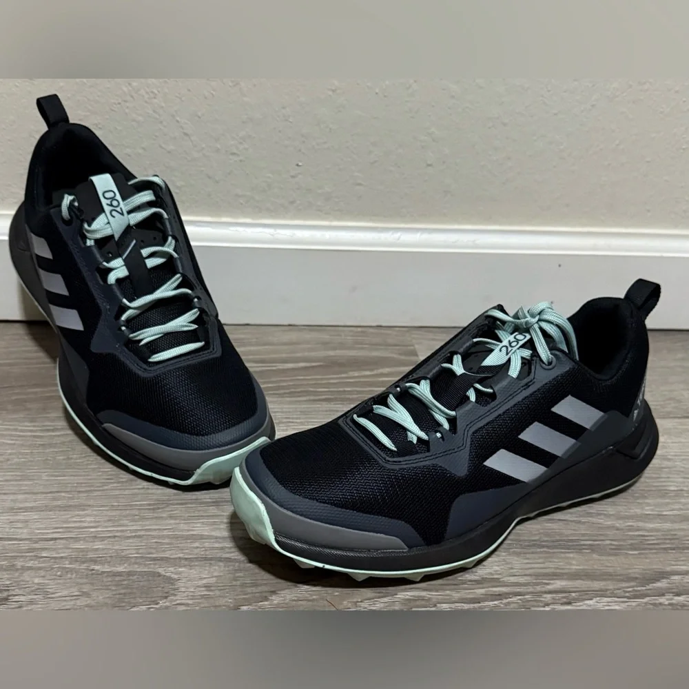 Adidas TERREX CMTK 260 Trail Running Shoes Black Green Women’s 8 Hiking Sneakers